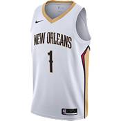 Nike Men's New Orleans Pelicans Zion Williamson #1  White Dri-FIT Swingman Jersey product image
