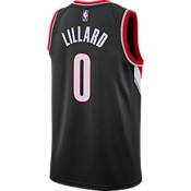 Nike Men's Portland Trail Blazers Damian Lillard #0 Black Icon Jersey product image