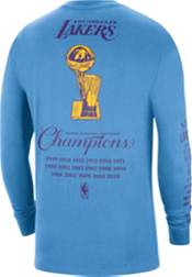 Nike Men's 2021-22 City Edition Los Angeles Lakers Blue Courtside Long Sleeve T-Shirt product image