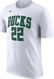 Nike Men's 2021-22 City Edition Milwaukee Bucks Khris Middleton #22 White Cotton T-Shirt product image
