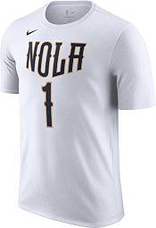 Nike Men's 2021-22 City Edition New Orleans Pelicans Zion Williamson #1 White T-Shirt product image