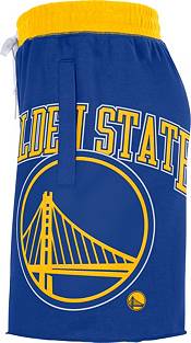 Nike Men's Golden State Warriors Blue Courtside Fleece Shorts product image