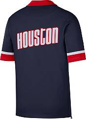 Nike Men's 2021-22 City Edition Houston Rockets Blue Full Showtime Short Sleeve Jacket product image