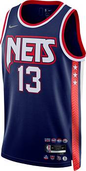 Nike Men's 2021-22 City Edition Brooklyn Nets James Harden #13 Blue Dri-FIT Swingman Jersey product image