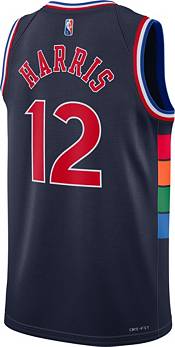 Nike Men's 2021-22 City Edition Philadelphia 76ers Tobias Harris #12 Blue Dri-FIT Swingman Jersey product image