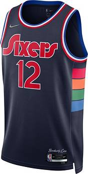 Nike Men's 2021-22 City Edition Philadelphia 76ers Tobias Harris #12 Blue Dri-FIT Swingman Jersey product image