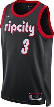 Nike Men's 2021-22 City Edition Portland Trail Blazers CJ McCollum #3 Black Dri-FIT Swingman Jersey product image