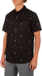 Hurley Men's Organic Wind and Sea Short Sleeve Button Down Shirt product image