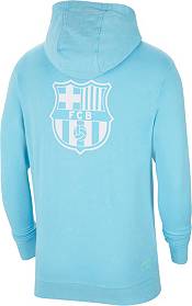 Nike Men's FC Barcelona Beach Wash Blue Pullover Hoodie product image