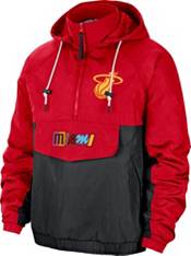Nike Men's 2021-22 City Edition Miami Heat Red ½ Zip Jacket product image