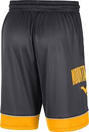 Nike Men's West Virginia Mountaineers Grey Dri-FIT Fast Break Shorts product image
