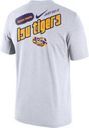 Nike Men's LSU Tigers White Max90 Oversized Just Do It Seasonal T-Shirt product image