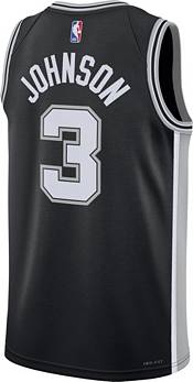 Nike Men's San Antonio Spurs Keldon Johnson #3 Black Dri-FIT Swingman Jersey product image