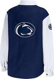 WEAR by Erin Andrews Women's Penn State Nittany Lions Blue/White Colorblock Shacket product image