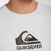 Quiksilver Mens Heater Short Sleeve Rash Guard Black Small Quiksilver Young Men's Sportswear EQYWR03026
