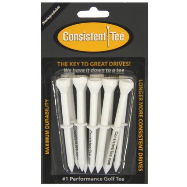 Consistent-Tee 3.25" White Golf Tees - 10 Pack