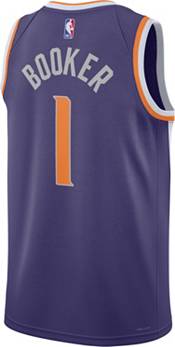 Nike Men's Phoenix Suns Devin Booker #1 Purple Dri-FIT Swingman Jersey product image