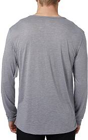 Concepts Men's Cleveland Indians Grey Henley Long Sleeve Shirt product image