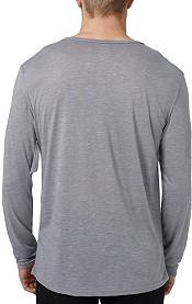 Concepts Men's Houston Astros Grey Henley Long Sleeve Shirt product image