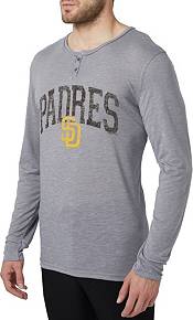 Concepts Men's San Diego Padres Grey Henley Long Sleeve Shirt product image