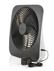 Treva 10" Battery Powered Portable Fin Fan with Adapter product image