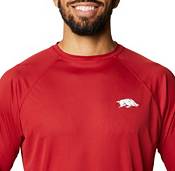 Columbia Men's Arkansas Razorbacks Cardinal Terminal Tackle Long Sleeve T-Shirt product image