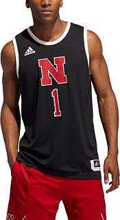adidas Men's Nebraska Cornhuskers #1 Black Swingman Replica Basketball Jersey product image