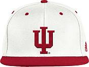 adidas Men's Indiana Hoosiers White On-Field Baseball Fitted Hat product image
