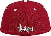 adidas Men's Nebraska Cornhuskers Scarlet On-Field Baseball Fitted Hat product image