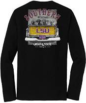 Great State Clothing Men's LSU Tigers Black Labs Truck Long Sleeve T-Shirt product image