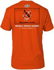 Great State Clothing Men's Oklahoma State Cowboys Orange Washed Flag T-Shirt product image