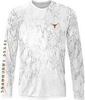 Great State Clothing Men's Texas Longhorns White Rattler Flag Long Sleeve T-Shirt product image