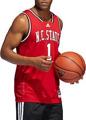 adidas Men's NC State Wolfpack #1 Red Reverse Retro 2.0 Replica Basketball Jersey product image