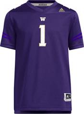 adidas Youth Washington Huskies #1 Purple Replica Football Jersey product image