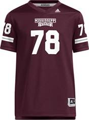 adidas Youth Mississippi State Bulldogs #78 Maroon Replica Football Jersey product image