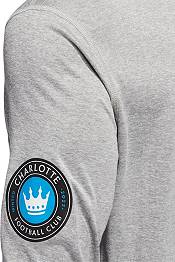 adidas Charlotte FC '22 Grey Badge of Sport Vintage T-Shirt product image