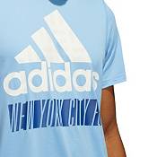 adidas New York City FC '22 Blue Badge of Sport T-Shirt product image