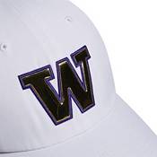 adidas Men's Washington Huskies White Slouch Adjustable Hat product image