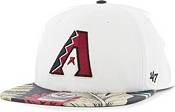 Hurley x '47 Men's Arizona Diamondbacks White Captain Snapback Adjustable Hat product image