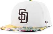 Hurley x '47 Men's San Diego Padres White Captain Snapback Adjustable Hat product image