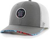 Hurley x '47 Men's Miami Marlins Dark Gray Paradise MVP Adjustable Hat product image