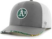 Hurley x '47 Men's Oakland Athletics Dark Gray Paradise MVP Adjustable Hat product image