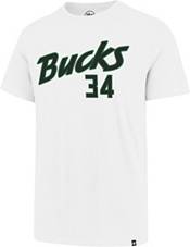 ‘47 Men's Milwaukee Bucks Giannis Antetokounmpo #34 White Super Rival T-Shirt product image