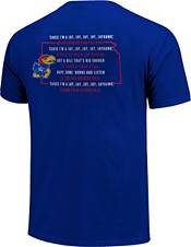 Image One Men's Kansas Jayhawks Blue Fight Song T-Shirt product image