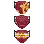 FOCO Adult Minnesota Golden Gophers 3-Pack Matchday Face Coverings product image