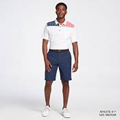 Walter Hagen Men's Perfect 11 USA Stars and Stripes Cotton Golf Polo product image