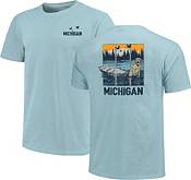 Image One Men's Michigan On The Bank Graphic T-Shirt product image
