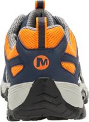 Merrell Moab FST Low Waterproof Shoes Big Kid 5 Navy/Grey/Orange