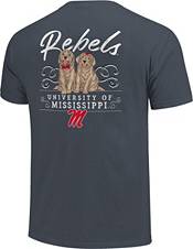 Image One Women's Ole Miss Rebels Blue Double Trouble T-Shirt product image