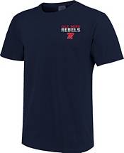 Image One Men's Ole Miss Rebels Blue Retro Poster T-Shirt product image
